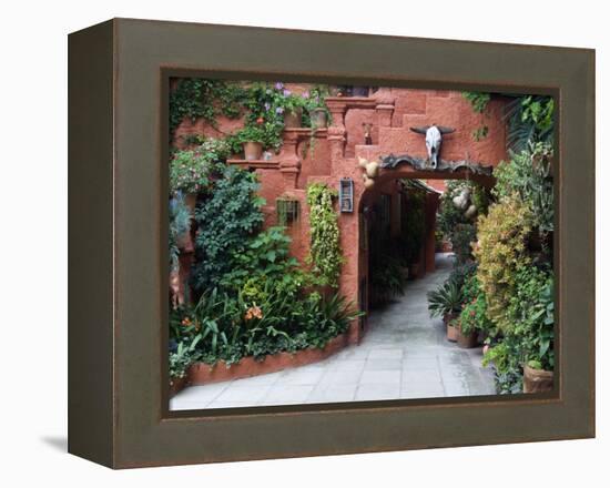 Villa Entrance to Garden, San Miguel De Allende, Mexico-Nancy Rotenberg-Framed Premier Image Canvas