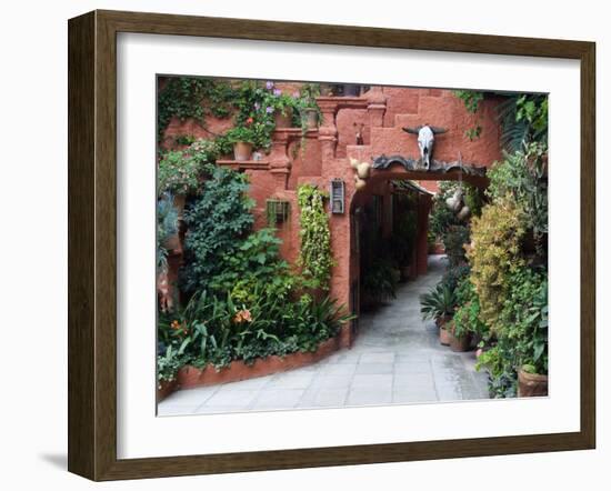 Villa Entrance to Garden, San Miguel De Allende, Mexico-Nancy Rotenberg-Framed Photographic Print