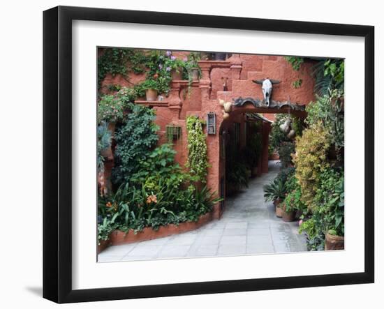 Villa Entrance to Garden, San Miguel De Allende, Mexico-Nancy Rotenberg-Framed Photographic Print