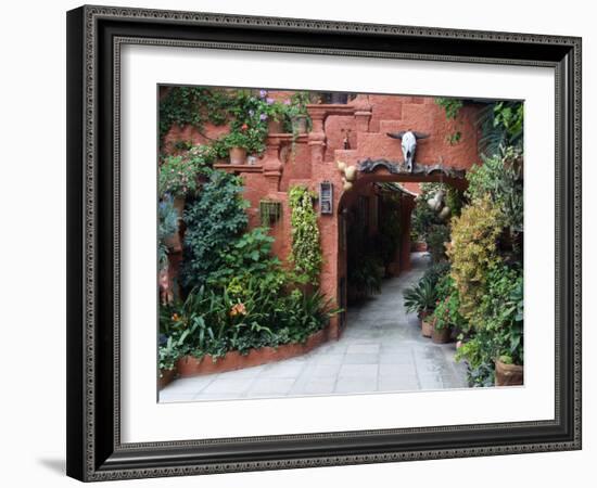 Villa Entrance to Garden, San Miguel De Allende, Mexico-Nancy Rotenberg-Framed Photographic Print