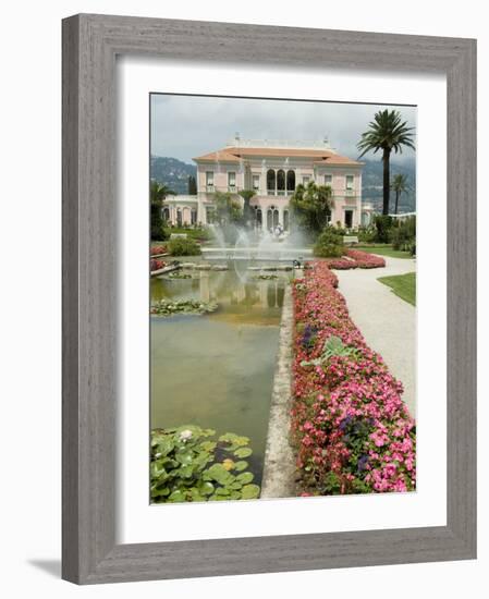 Villa Ephrussi, Historical Rothschild Villa, St. Jean Cap Ferrat, Alpes-Maritimes, Provence, France-Ethel Davies-Framed Photographic Print