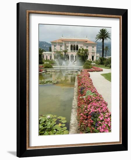 Villa Ephrussi, Historical Rothschild Villa, St. Jean Cap Ferrat, Alpes-Maritimes, Provence, France-Ethel Davies-Framed Photographic Print