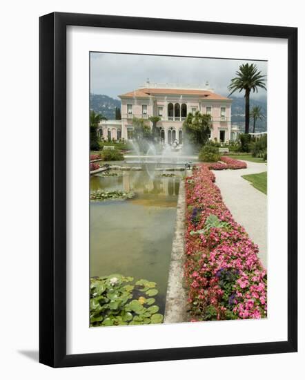 Villa Ephrussi, Historical Rothschild Villa, St. Jean Cap Ferrat, Alpes-Maritimes, Provence, France-Ethel Davies-Framed Photographic Print