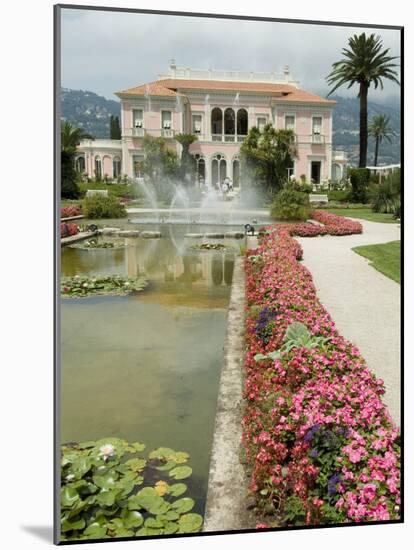 Villa Ephrussi, Historical Rothschild Villa, St. Jean Cap Ferrat, Alpes-Maritimes, Provence, France-Ethel Davies-Mounted Photographic Print
