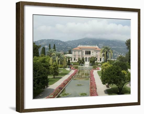 Villa Ephrussi, Historical Rothschild Villa, St. Jean Cap Ferrat, Alpes-Maritimes, Provence, France-Ethel Davies-Framed Photographic Print