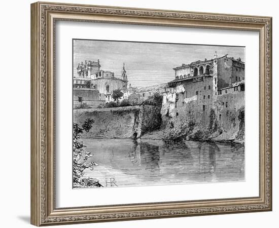 Villa Farnese, Province of Viterbo, North-West of Rome, Italy, 19th Century-Henri Alexandre Georges Regnault-Framed Giclee Print