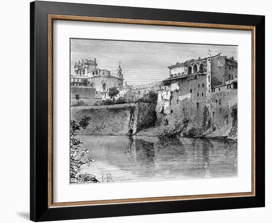 Villa Farnese, Province of Viterbo, North-West of Rome, Italy, 19th Century-Henri Alexandre Georges Regnault-Framed Giclee Print