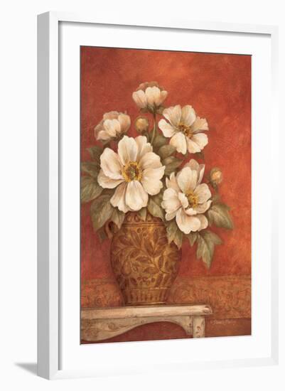 Villa Flora Peonies-Pamela Gladding-Framed Premium Giclee Print