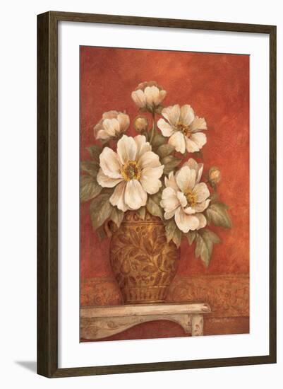 Villa Flora Peonies-Pamela Gladding-Framed Premium Giclee Print