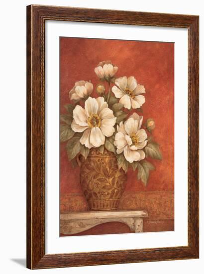 Villa Flora Peonies-Pamela Gladding-Framed Premium Giclee Print