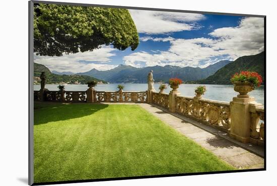 Villa Garden View On Lake Como, Italy-George Oze-Mounted Photographic Print