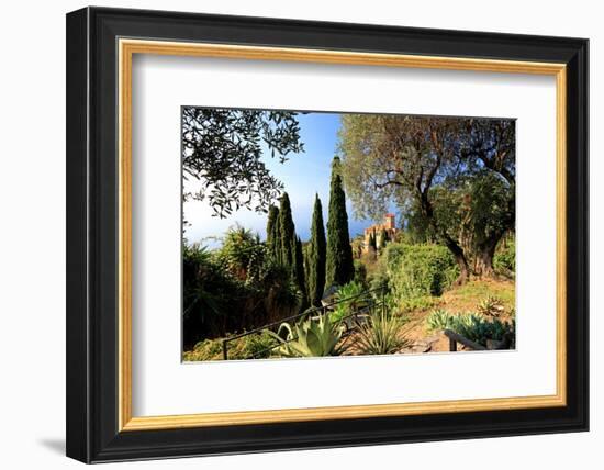 Villa Hanbury at Hanbury Botanic Gardens near Ventimiglia, Province of Imperia, Liguria, Italy-null-Framed Premium Giclee Print