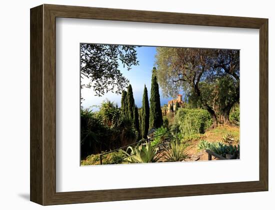 Villa Hanbury at Hanbury Botanic Gardens near Ventimiglia, Province of Imperia, Liguria, Italy-null-Framed Premium Giclee Print