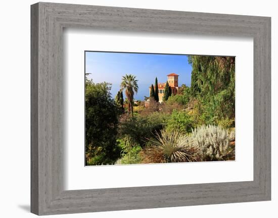 Villa Hanbury at Hanbury Botanic Gardens near Ventimiglia, Province of Imperia, Liguria, Italy-null-Framed Premium Giclee Print