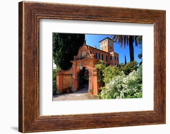 Villa Hanbury at Hanbury Botanic Gardens near Ventimiglia, Province of Imperia, Liguria, Italy-null-Framed Premium Giclee Print