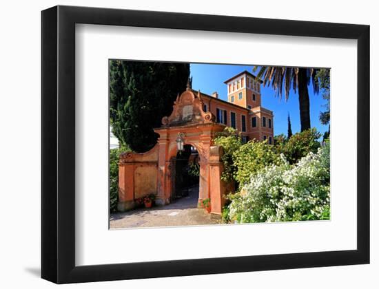 Villa Hanbury at Hanbury Botanic Gardens near Ventimiglia, Province of Imperia, Liguria, Italy-null-Framed Premium Giclee Print