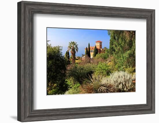 Villa Hanbury at Hanbury Botanic Gardens near Ventimiglia, Province of Imperia, Liguria, Italy-null-Framed Art Print