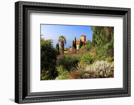 Villa Hanbury at Hanbury Botanic Gardens near Ventimiglia, Province of Imperia, Liguria, Italy-null-Framed Art Print