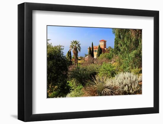 Villa Hanbury at Hanbury Botanic Gardens near Ventimiglia, Province of Imperia, Liguria, Italy-null-Framed Art Print