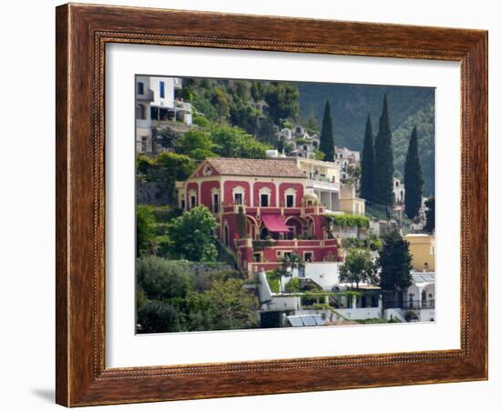 Villa in Positano-Marilyn Dunlap-Framed Art Print