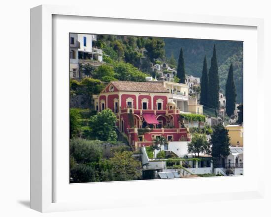 Villa in Positano-Marilyn Dunlap-Framed Art Print