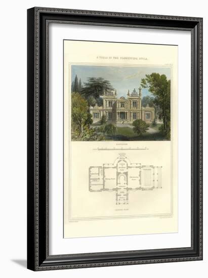 Villa in the Florentine Style-Richard Brown-Framed Art Print