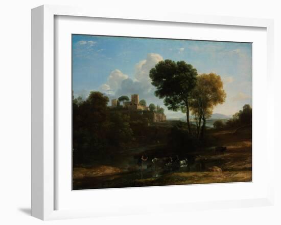 Villa in the Roman Campagna, 1646-1647-Claude Lorraine-Framed Giclee Print