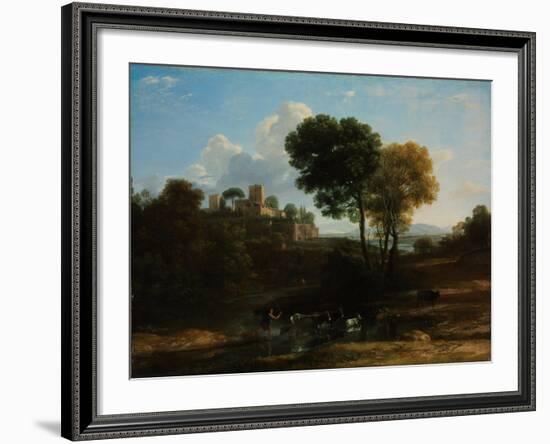 Villa in the Roman Campagna, 1646-1647-Claude Lorraine-Framed Giclee Print