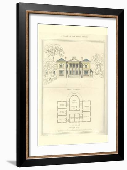 Villa in the Roman Style-Richard Brown-Framed Art Print