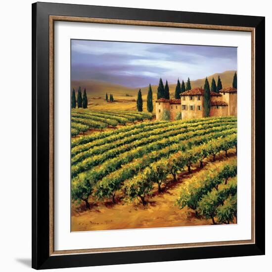 Villa in the Vinyards of Tuscany-Tim Howe-Framed Giclee Print