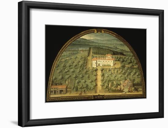 Villa La Magia, Tuscany, Italy, from Series of Lunettes of Tuscan Villas, 1599-1602-Giusto Utens-Framed Giclee Print