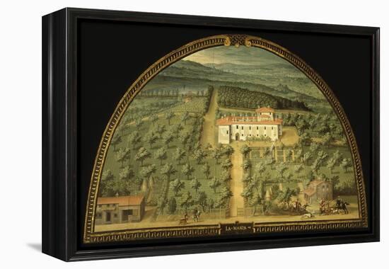 Villa La Magia, Tuscany, Italy, from Series of Lunettes of Tuscan Villas, 1599-1602-Giusto Utens-Framed Premier Image Canvas