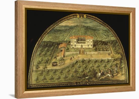 Villa La Peggio, Tuscany, Italy, from Series of Lunettes of Tuscan Villas, 1599-1602-Giusto Utens-Framed Premier Image Canvas