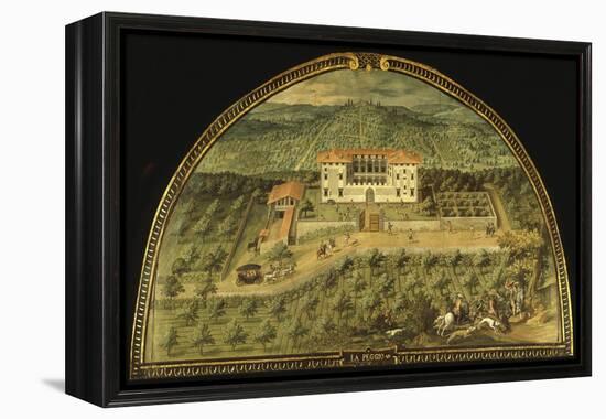 Villa La Peggio, Tuscany, Italy, from Series of Lunettes of Tuscan Villas, 1599-1602-Giusto Utens-Framed Premier Image Canvas