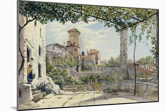 Villa Malta, Rome, about 1840-Franz Ludwig Catel-Mounted Giclee Print