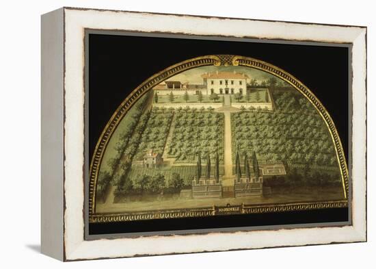 Villa Marignolle, Tuscany, Italy, from Series of Lunettes of Tuscan Villas, 1599-1602-Giusto Utens-Framed Premier Image Canvas