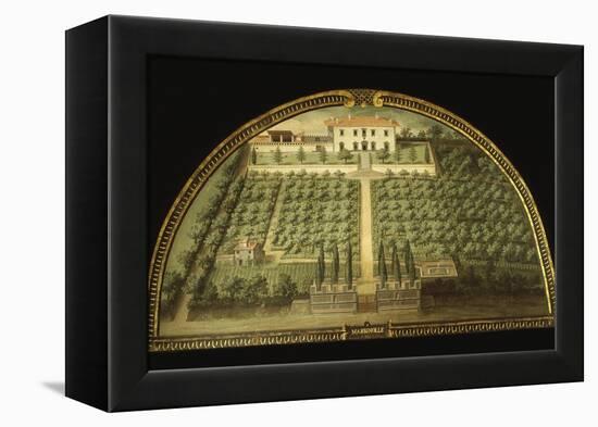 Villa Marignolle, Tuscany, Italy, from Series of Lunettes of Tuscan Villas, 1599-1602-Giusto Utens-Framed Premier Image Canvas