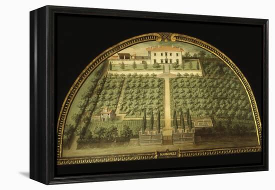 Villa Marignolle, Tuscany, Italy, from Series of Lunettes of Tuscan Villas, 1599-1602-Giusto Utens-Framed Premier Image Canvas