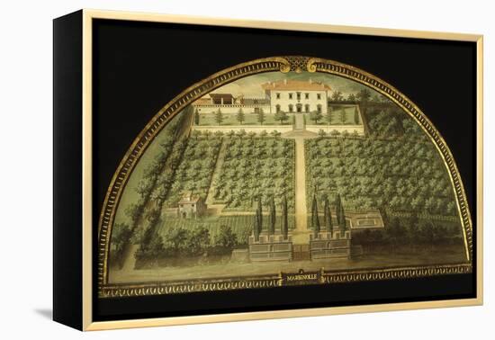 Villa Marignolle, Tuscany, Italy, from Series of Lunettes of Tuscan Villas, 1599-1602-Giusto Utens-Framed Premier Image Canvas