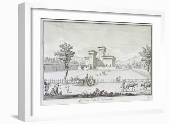 Villa Medici at Cafaggiolo in Barberino Di Mugello-Giuseppe Zocchi-Framed Giclee Print