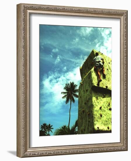 Villa Montanta, Wall Climbing, Isabel, Puerto Rico-Greg Johnston-Framed Photographic Print