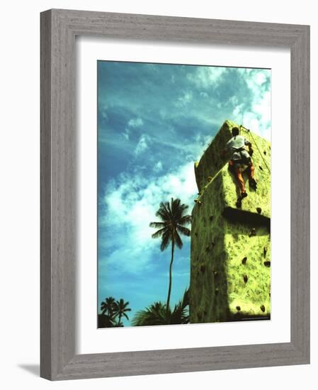 Villa Montanta, Wall Climbing, Isabel, Puerto Rico-Greg Johnston-Framed Photographic Print