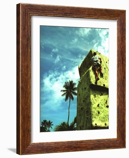 Villa Montanta, Wall Climbing, Isabel, Puerto Rico-Greg Johnston-Framed Photographic Print