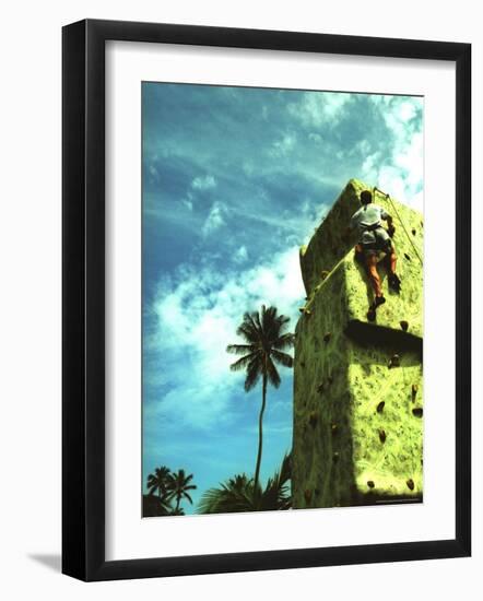 Villa Montanta, Wall Climbing, Isabel, Puerto Rico-Greg Johnston-Framed Photographic Print