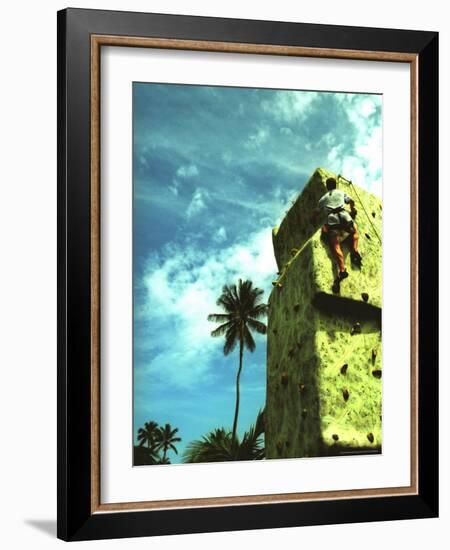 Villa Montanta, Wall Climbing, Isabel, Puerto Rico-Greg Johnston-Framed Photographic Print