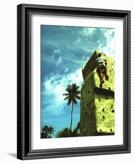 Villa Montanta, Wall Climbing, Isabel, Puerto Rico-Greg Johnston-Framed Photographic Print