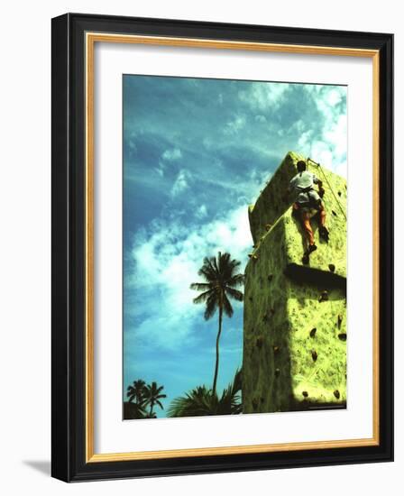 Villa Montanta, Wall Climbing, Isabel, Puerto Rico-Greg Johnston-Framed Photographic Print