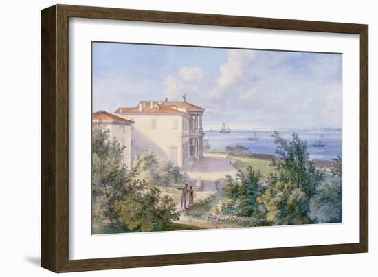 Villa Murat, Campo Marzio in Trieste, 1820-null-Framed Giclee Print