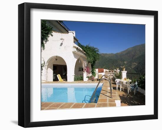 Villa Near Malaga, Andalucia, Spain-Michael Busselle-Framed Photographic Print