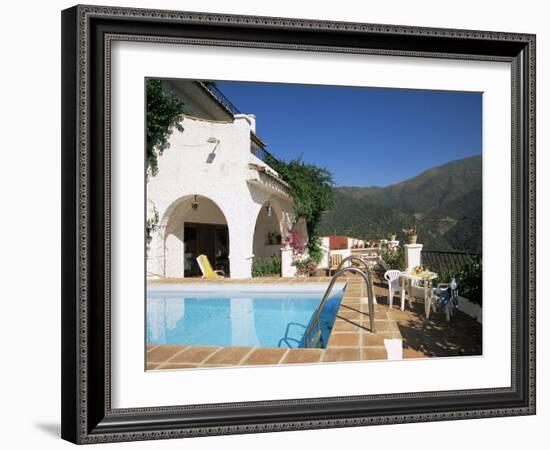 Villa Near Malaga, Andalucia, Spain-Michael Busselle-Framed Photographic Print